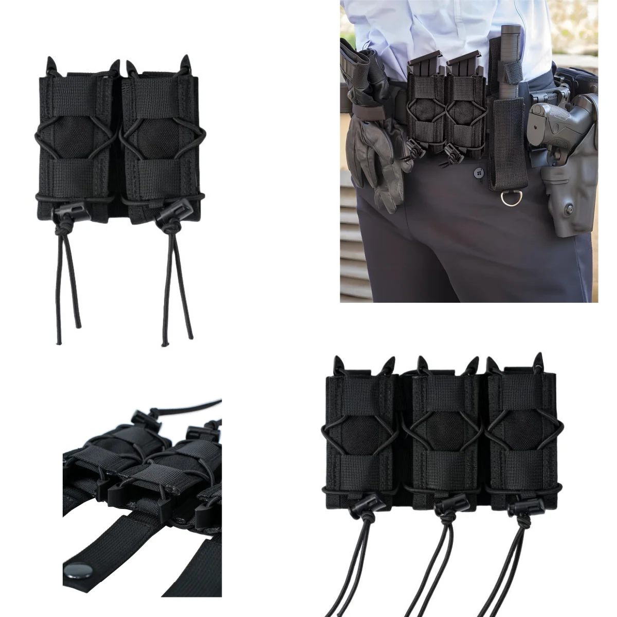 Универсальный Чехол Molle Для Хранения Трех Пистолетов