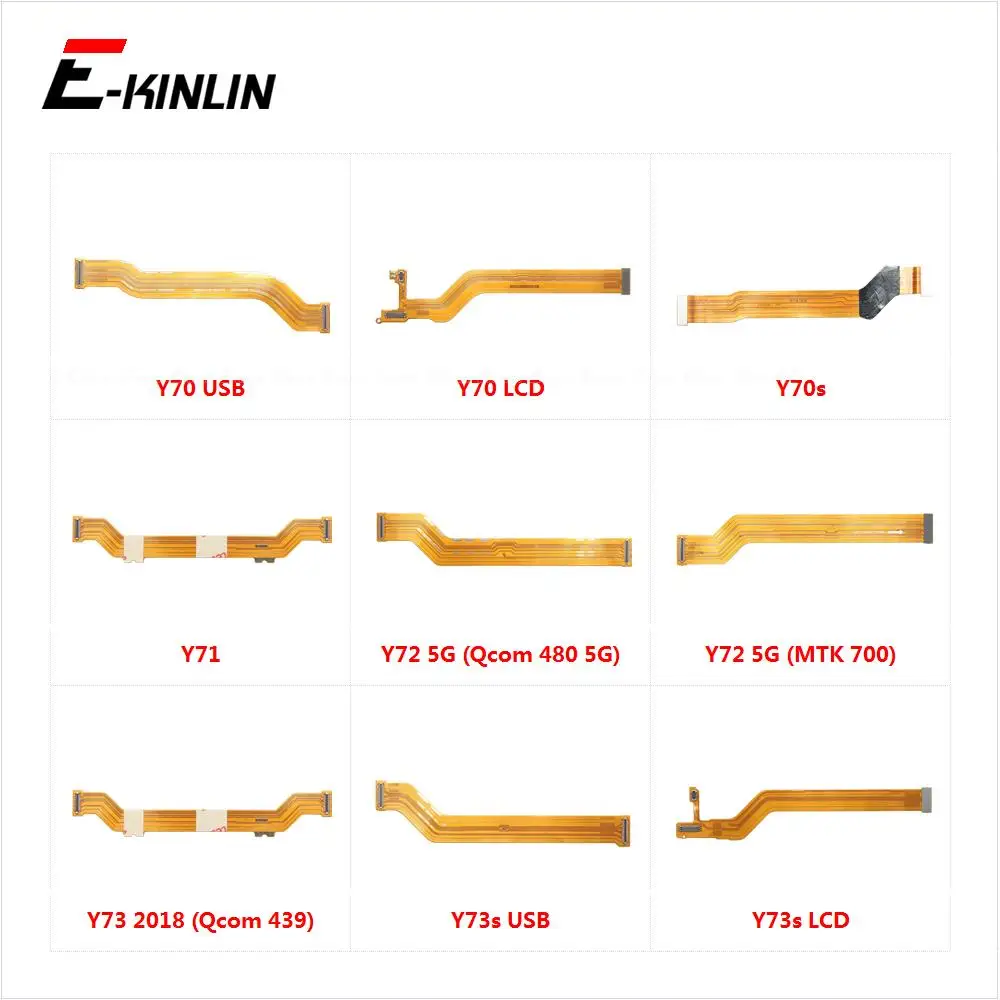 Основной разъем материнской платы, гибкий кабель для ЖК-дисплея Vivo Y70 Y71 Y72 5G Y73 2018 Y70s Y73s