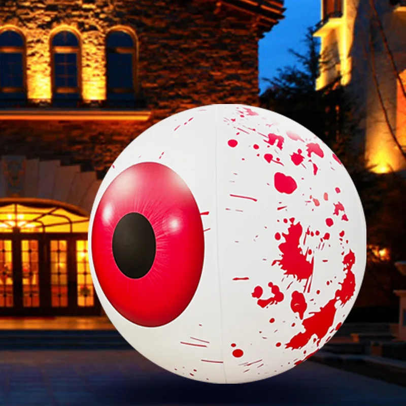 

1PC Inflatable Halloween Eyeball with LED Lights Holiday Horror Decorations Garden Luminescent Arrangement Ghosts Party Supplies