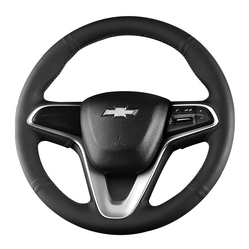 Чехол рулевого колеса автомобиля противоскользящая оплетка рулевого колеса из искусственной кожи для Chevrolet Monza Cruze Crvalier Малибу каптива