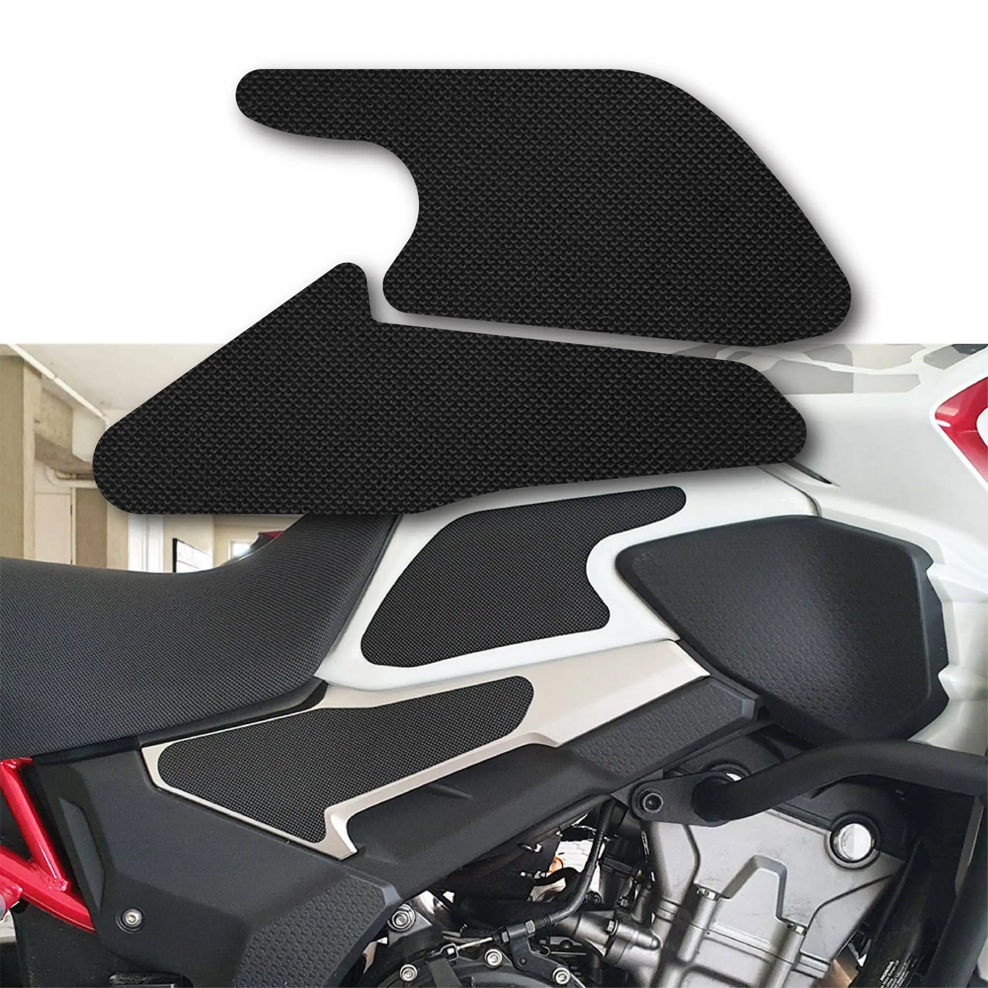 

For HONDA CB500X 2019-2022 3M Self Adhesive Silicone Non-SlipTank Pads Traction Grips 3D Rubber