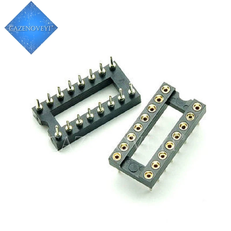 10 шт./лот DIP-16 круглые отверстия 16 штырьков 2 54 мм DIP розетки адаптер для пайки