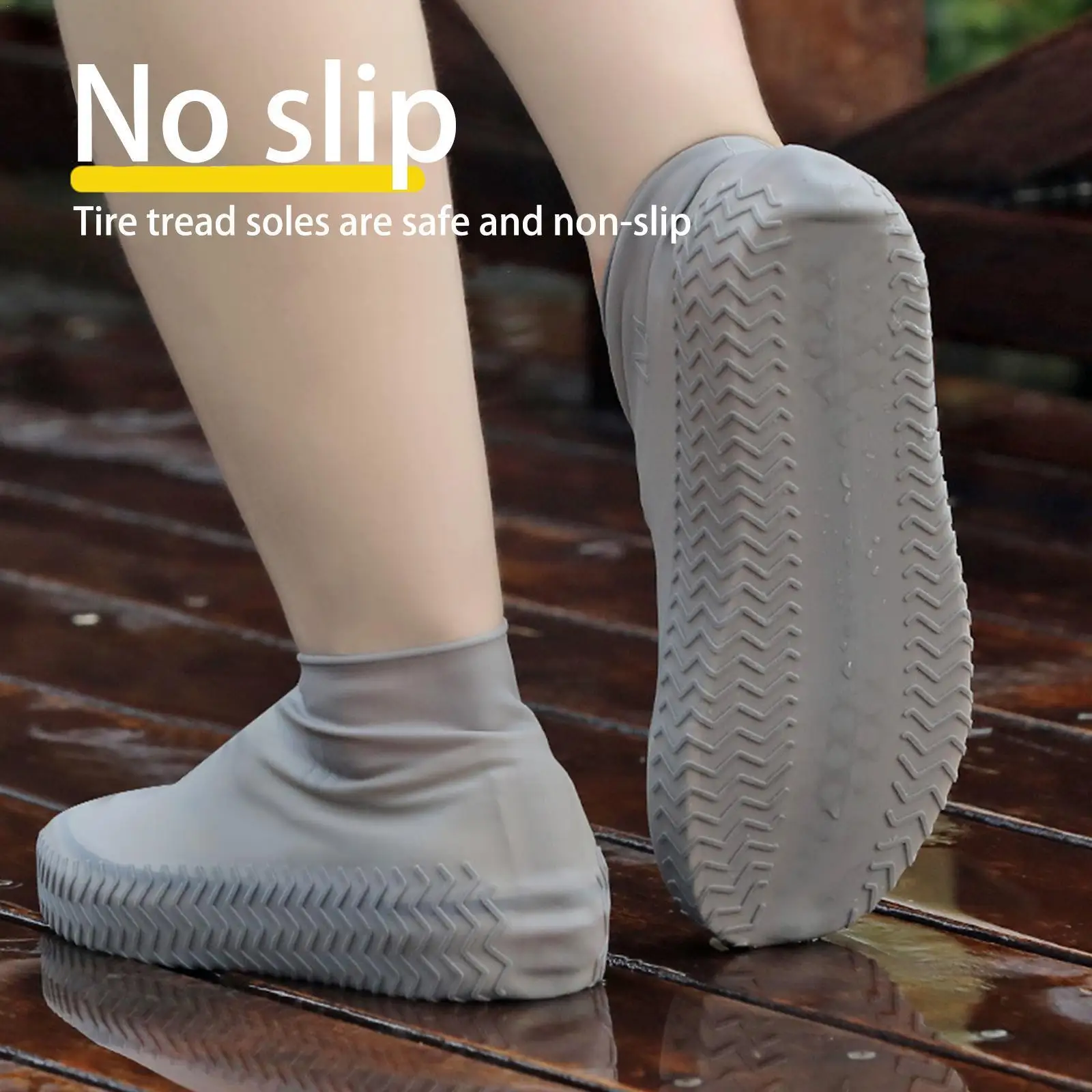 

Многоразовые латексные водонепроницаемые чехлы для обуви S/m/l, Нескользящие резиновые чехлы для обуви, 1 пара аксессуаров от дождя, Z6v0