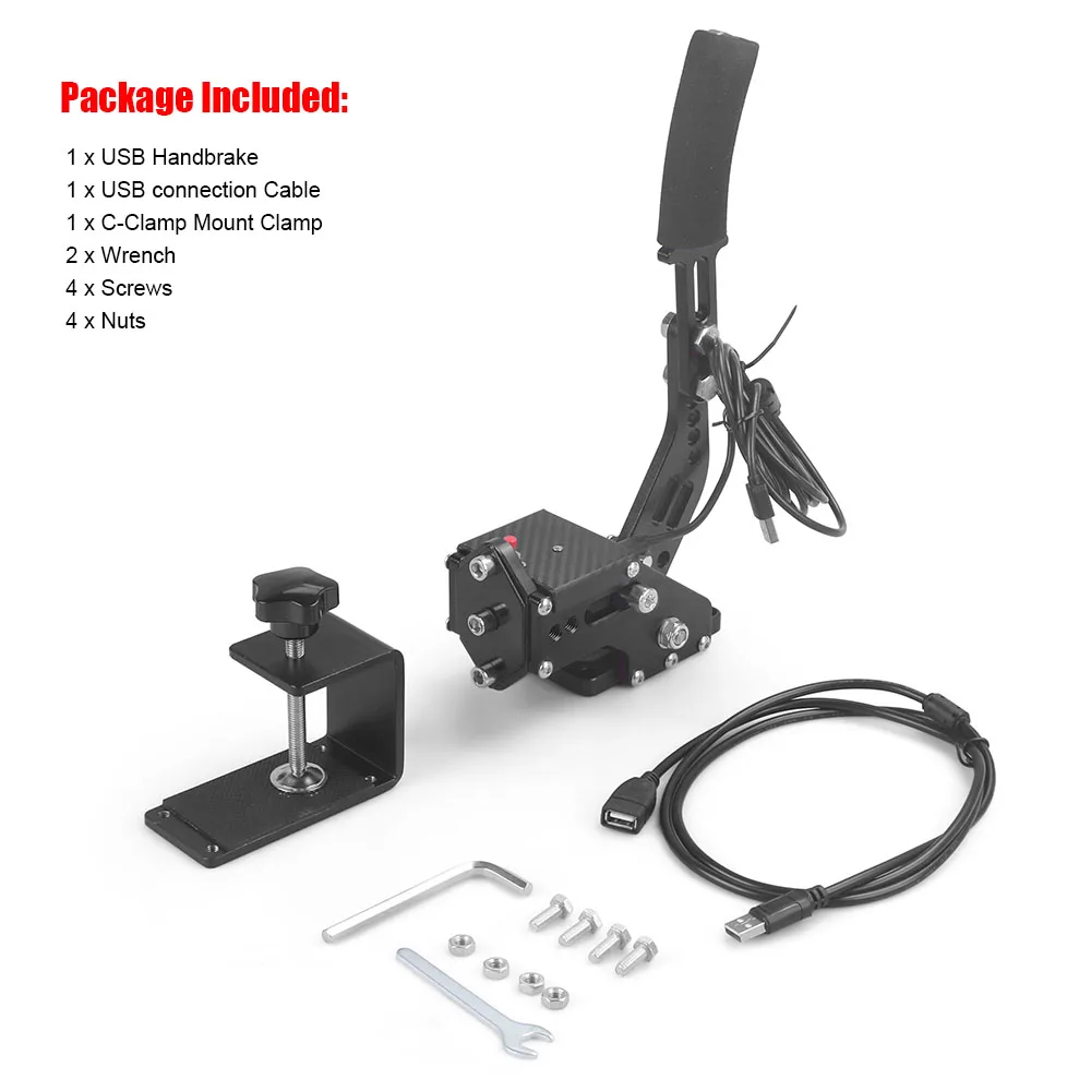 

Для PS4 PS5 PC USB Ручной тормоз Для SIM-гоночных игр Для Logitech G29 Сталь и алюминий RALLY Регулируемый для ПК Windows DIRT RALLY