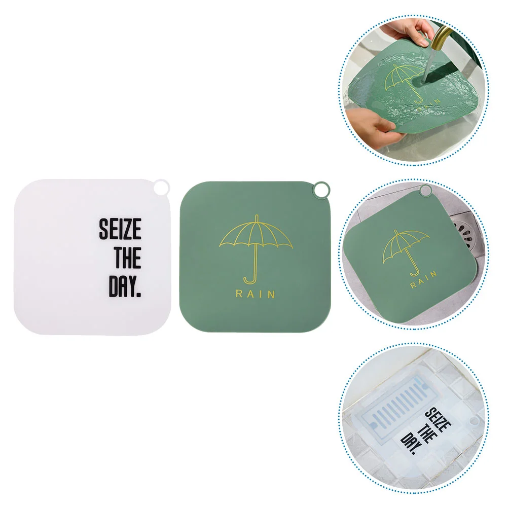 

Kitchen Drain Sink Strainer Silicone Catcher Filter Stopper Hair Pad Cushion Basin Deodorization Plug Drainer Protector Basket