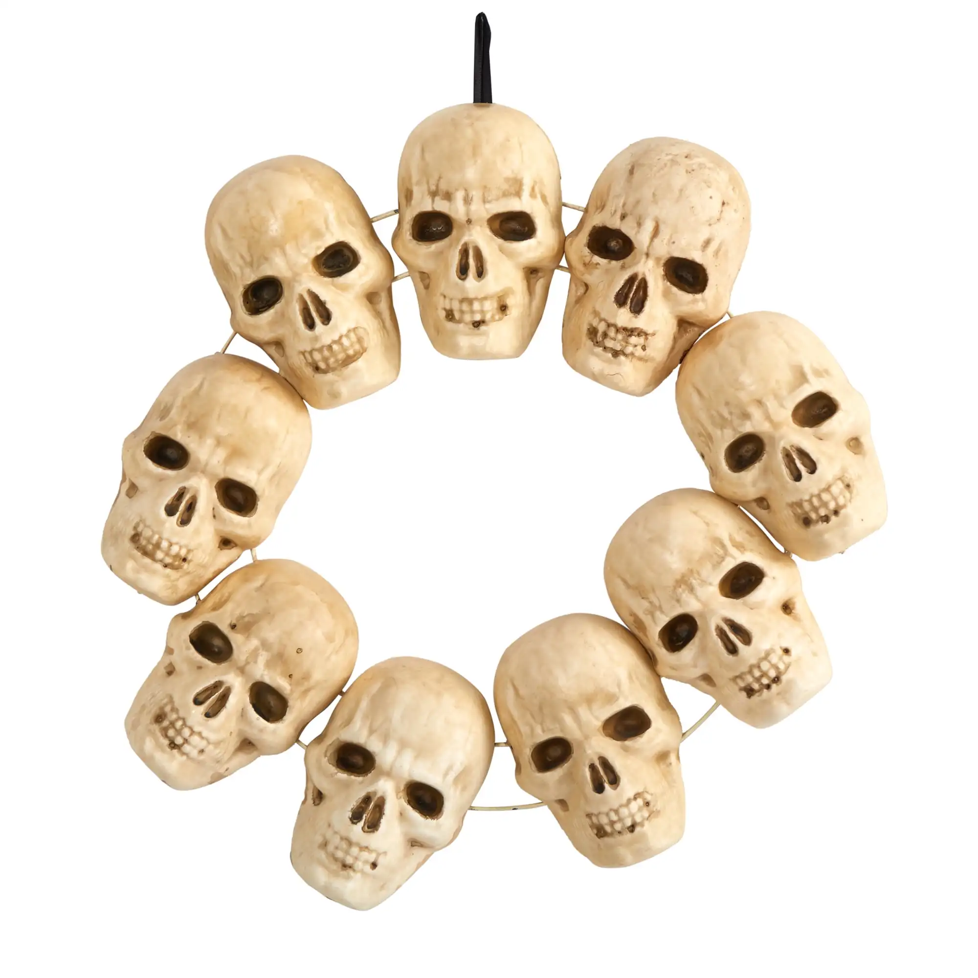 

20in. Halloween Skull Wreath with Lighted Eyes