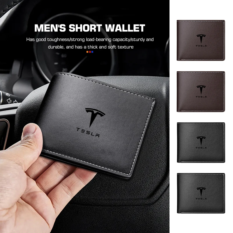 Кожаный чехол-держатель для водительских прав Tesla держатель кредитных карт