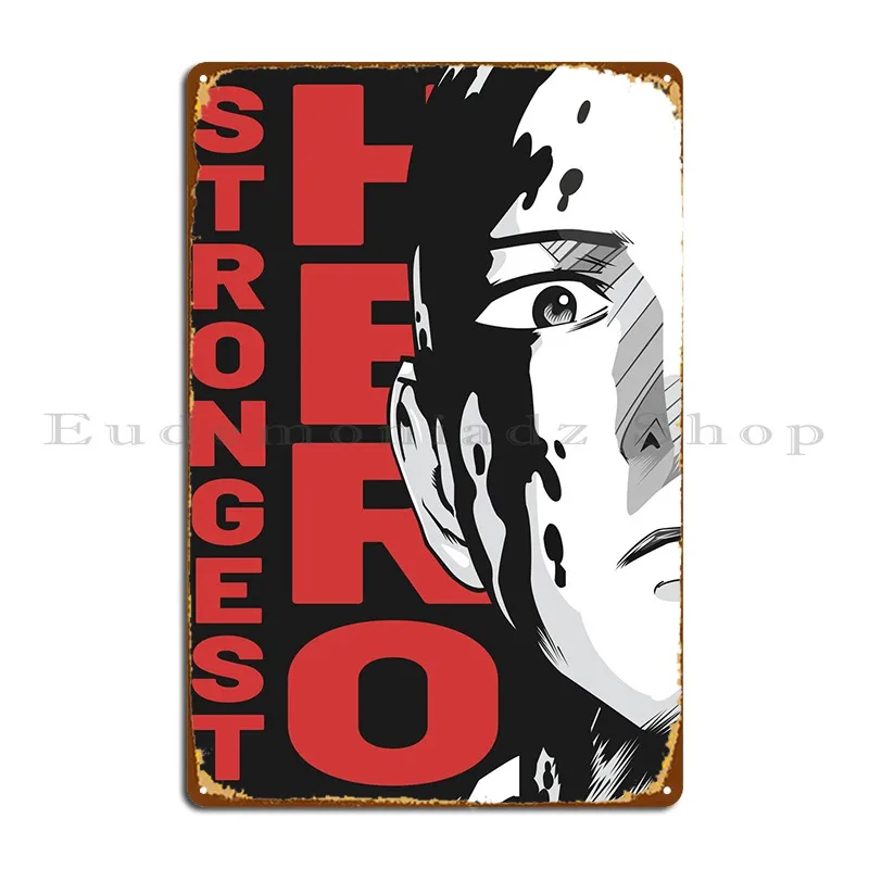 

Saitama Metal Sign Bar Cave Iron Home Rusty Wall Decor Tin Sign Poster