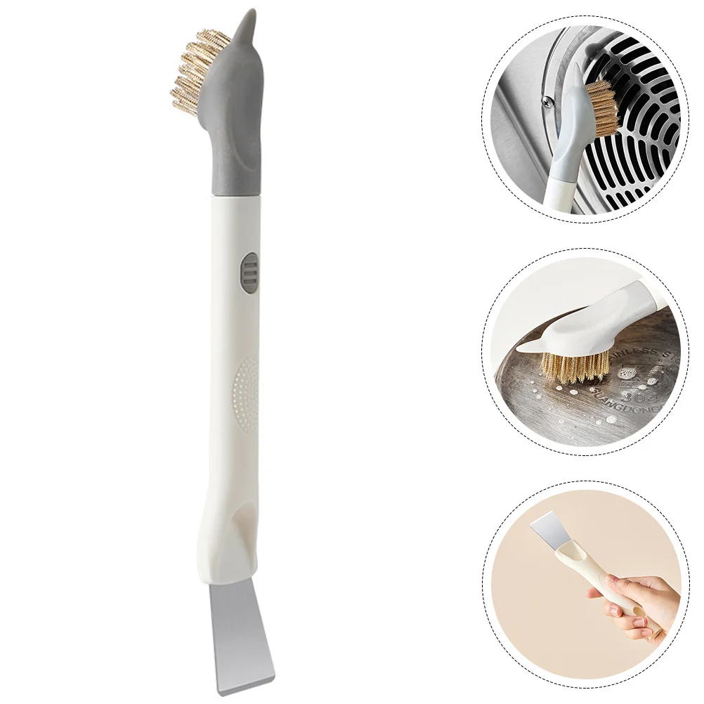 

Cooktop Cleaning Brush 3-in-1 Cooking Bench Brush Range Hood Brush Kitchen Supply