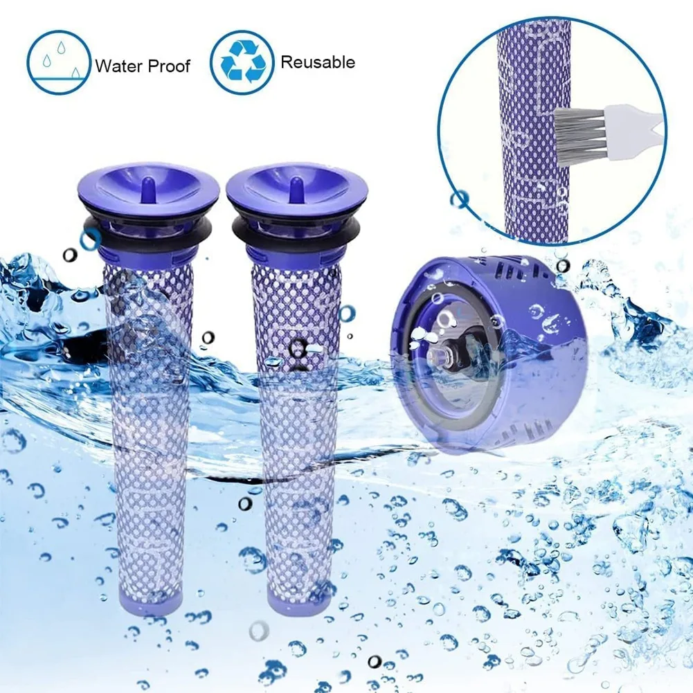 Заменяет фильтр для Dyson V6 аксессуары моющийся предварительный и постфильтр HEPA