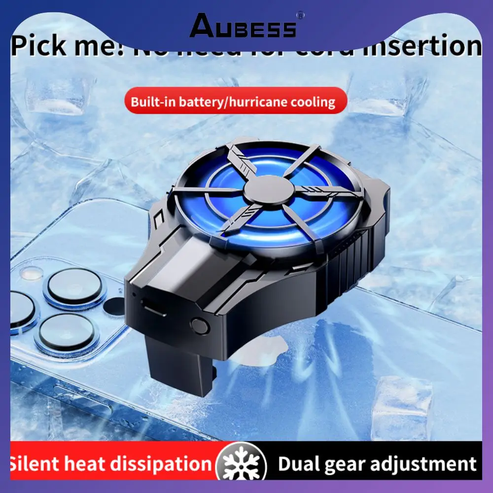 

Mobile Phone Cooler Heat Dissipation 68-89mm Universal Phone Cooling Fan Silent Two-gear Adjustment Cell Phone Cooler Firm Rapid