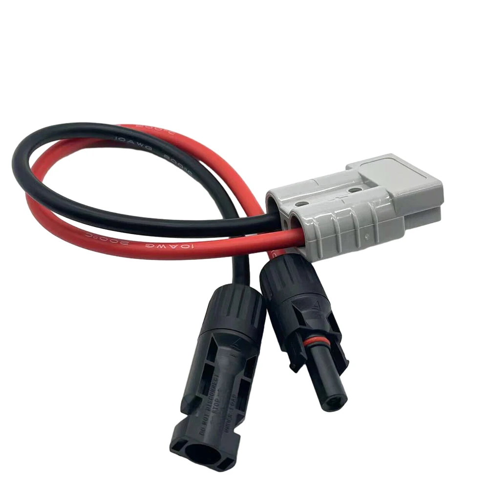 

50A Connector For Anderson Plug To Solar Panel Cable Y Adaptor Connector Forklift Charging Plug Connector Solar Power Supplies
