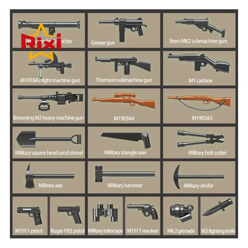 726pcs Military US Sherman M4A1 Tank Building Blocks WW2 Panzer City Army Soldier Weapon Bricks Kids MOC Toys For Children Gifts - купить по