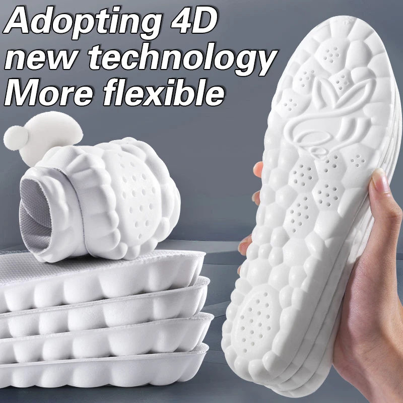 Мягкие ортопедические спортивные стельки с подошвой из искусственной кожи для