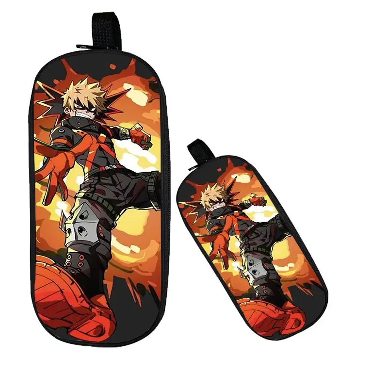 

Anime Boku No Hero Academia Pencil Bag Cosmetic Cases My Hero Academia Cases Bags Kid Izuku Midoriya Bakugou Katsuki Student Bag