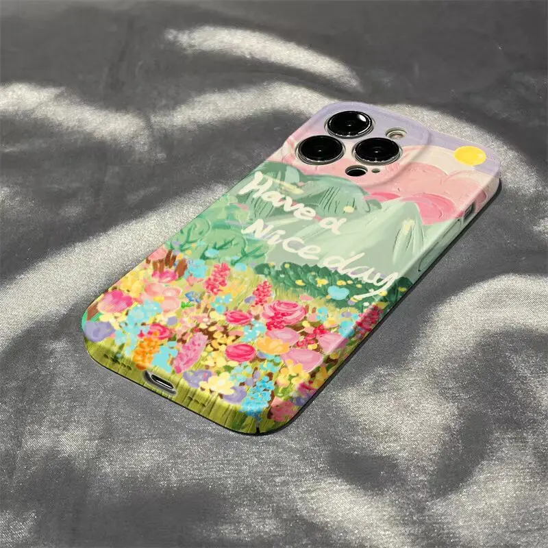 

DMAWMJ flowers cute phone case for iphone 14 plus 13 pro max 11 12 shockproof silicone bumper shell cover for iphone xr xs x 7 8