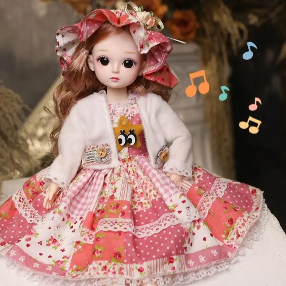 

Игрушка Принцесса 30 см, подвижная шарнирная кукла, фея, безопасная пластиковая игрушка для девочек, наряд с музыкой, Детская кукла