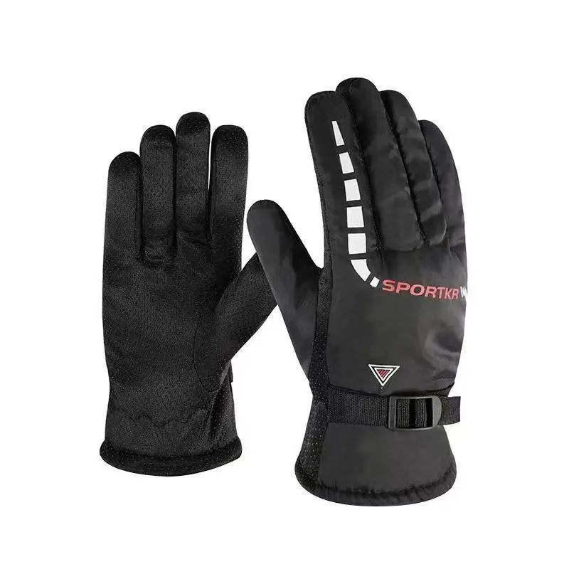 

Winter Men's Warm Gloves Outdoor Skiing Electric Motorcycle Riding Thick Windproof Insulated Handwear