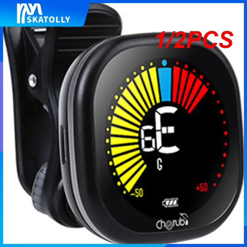 

1/2 шт., перезаряжаемые мини-тюнеры для электрогитары