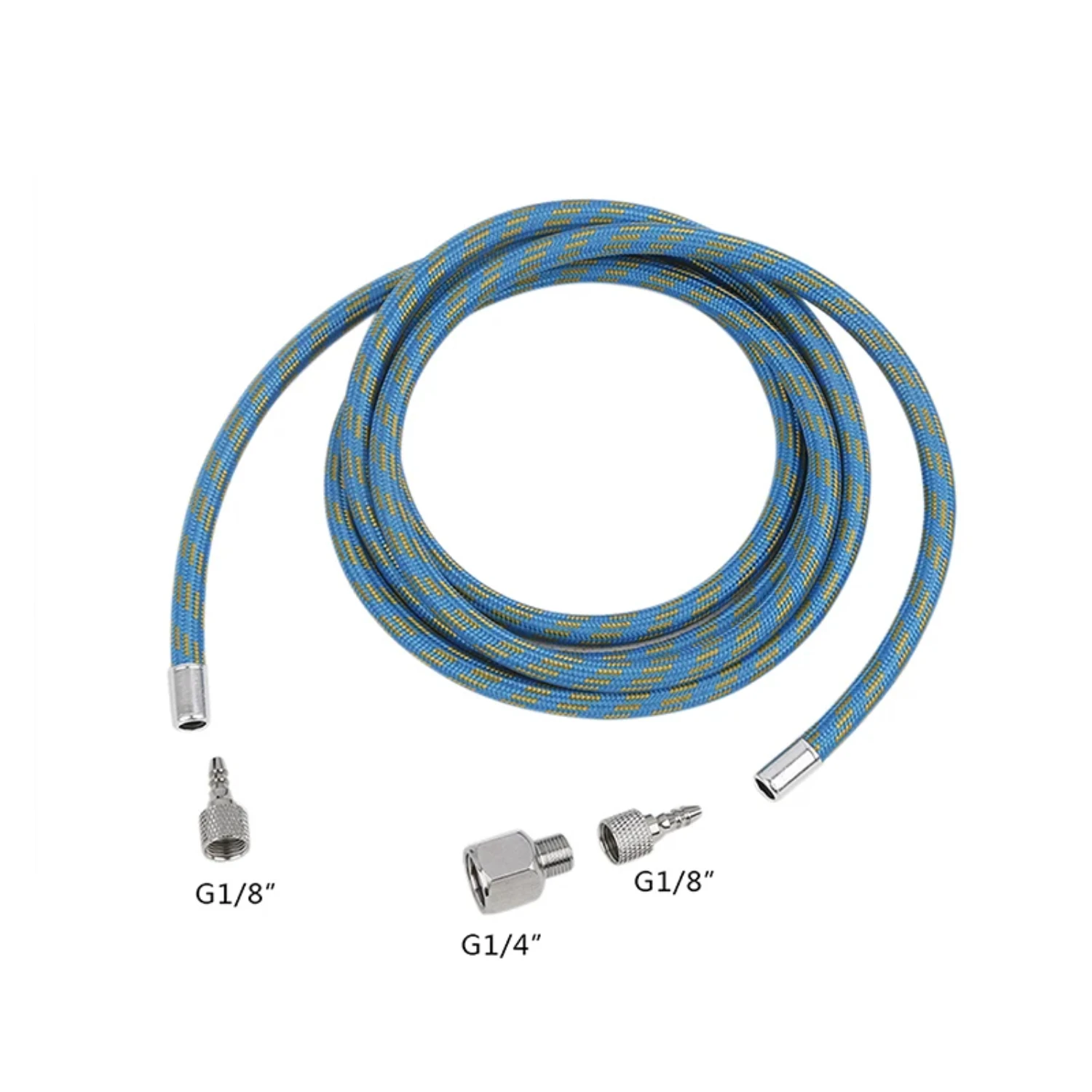 Spray Pen Airbrush Compressor Air Hose Bsp 180CM 1/8 Woven Pipe Nylon Braided High Quality Paint Gun Brush Kit Adapter