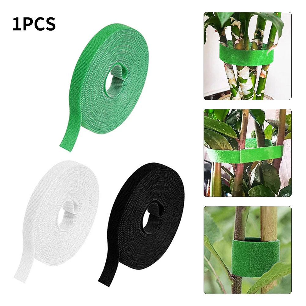 

1Roll Plant Ties Nylon Plant Bandage Tie Garden Flower Plant Tape Hook Loop Bamboo Cane Wrap Support Gardening Accessories