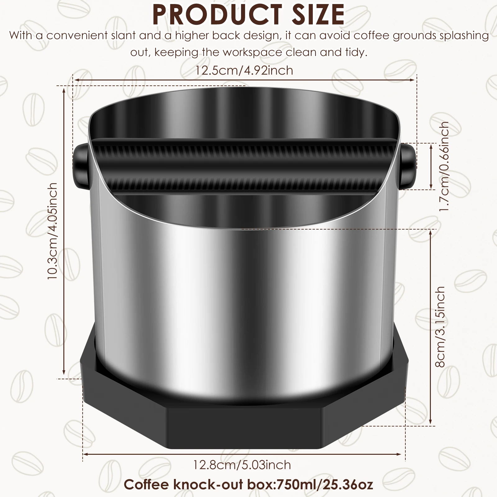 

Контейнер для кофейной гущи Willstar из нержавеющей стали