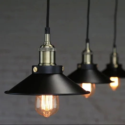 American Simple Chandelier Restaurant Bar Creative Retro Single-Head Lamps Clothing Store Special Decoration Iron Lamp