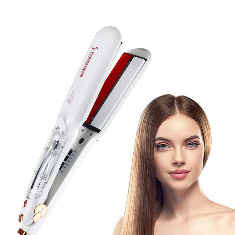 Steam Infrared Hair Straightener Professional Steam Infrared With  Treatment New Arrival Vapor Hair Straightening Flat Iron