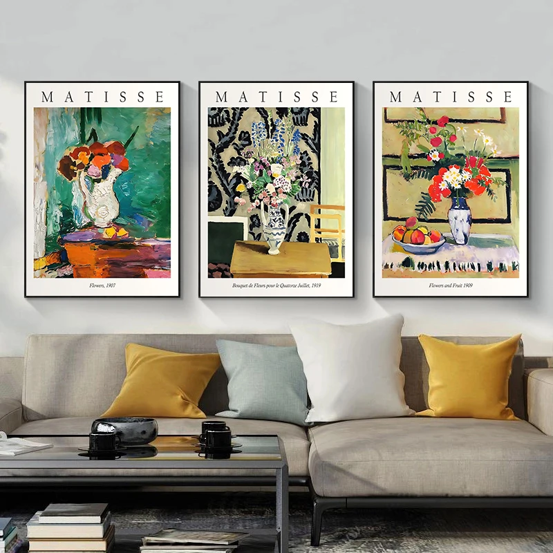 Cyclamen Pourpre постер 20 век Анри Матисс Холст Картина галерея выставка Настенная