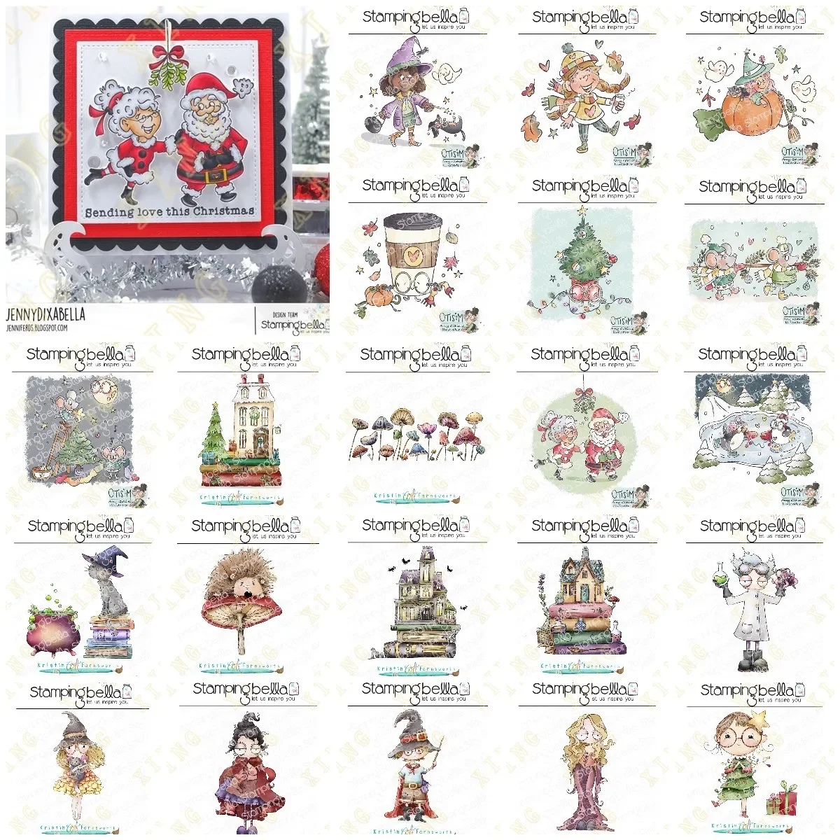 Новое поступление 2024 Нутбол ведьма систах Хэллоуин тыква штампы и украшение для