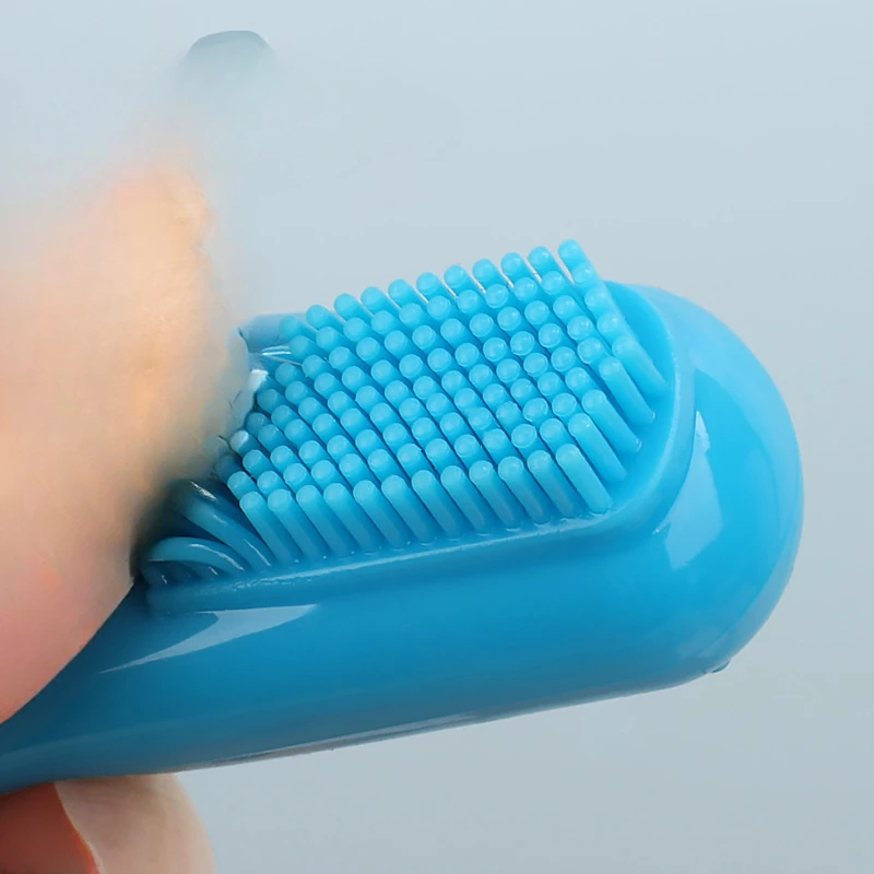 

Dog Super Soft Pet Finger Toothbrush Teeth Cleaning Bad Breath Care Nontoxic Silicone Tooth Brush Tool Dog Cat Cleaning Supplies