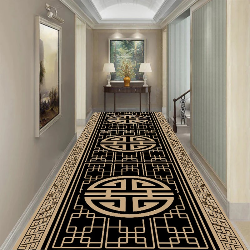 

Corridor Carpet, Chinese Style Carpet, 3d Printed Rugs, Suitable For Corridor, Doorway, Aisle And Long Household Anti-Skid Carpe
