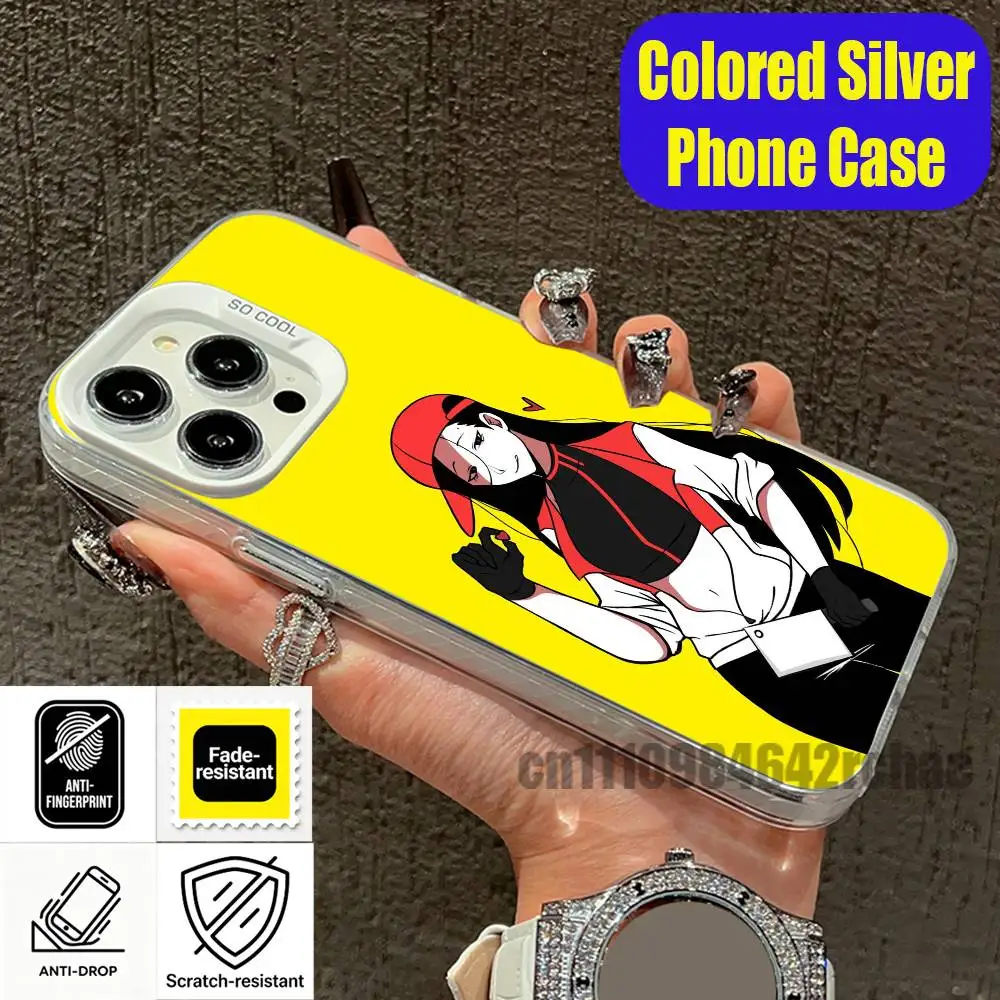 Фото Чехол для телефона Yi xi Singer для iPhone 15, 17, 11, 14, 13, 16, 12, E, Max, Plus, Air, Pro, Mini, серебристый, с индивидуальным дизайном, серия BUTCHER VANITY №3