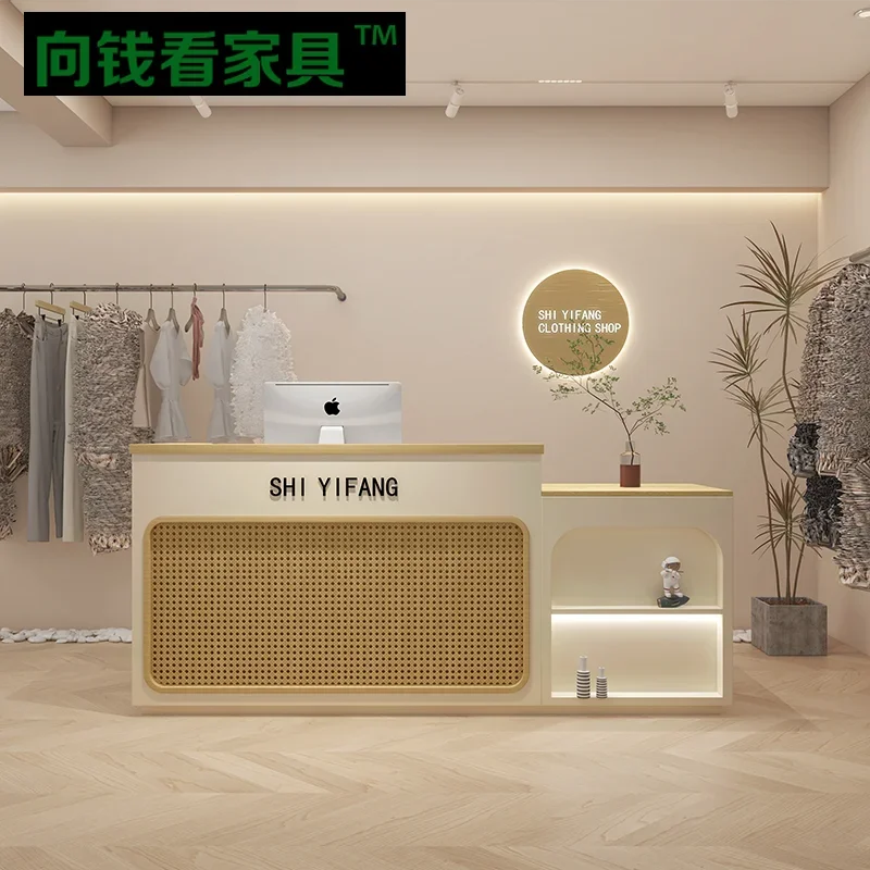 Спа Роскошная стойка для стойки регистрации Современная парикмахерская Подиум