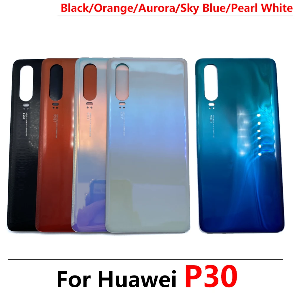 New For Huawei P30 Pro Back Glass Cover Housing Case Door Rear Replacement Battery Cover For Huawei P30 With Adhesive Sticker enlarge