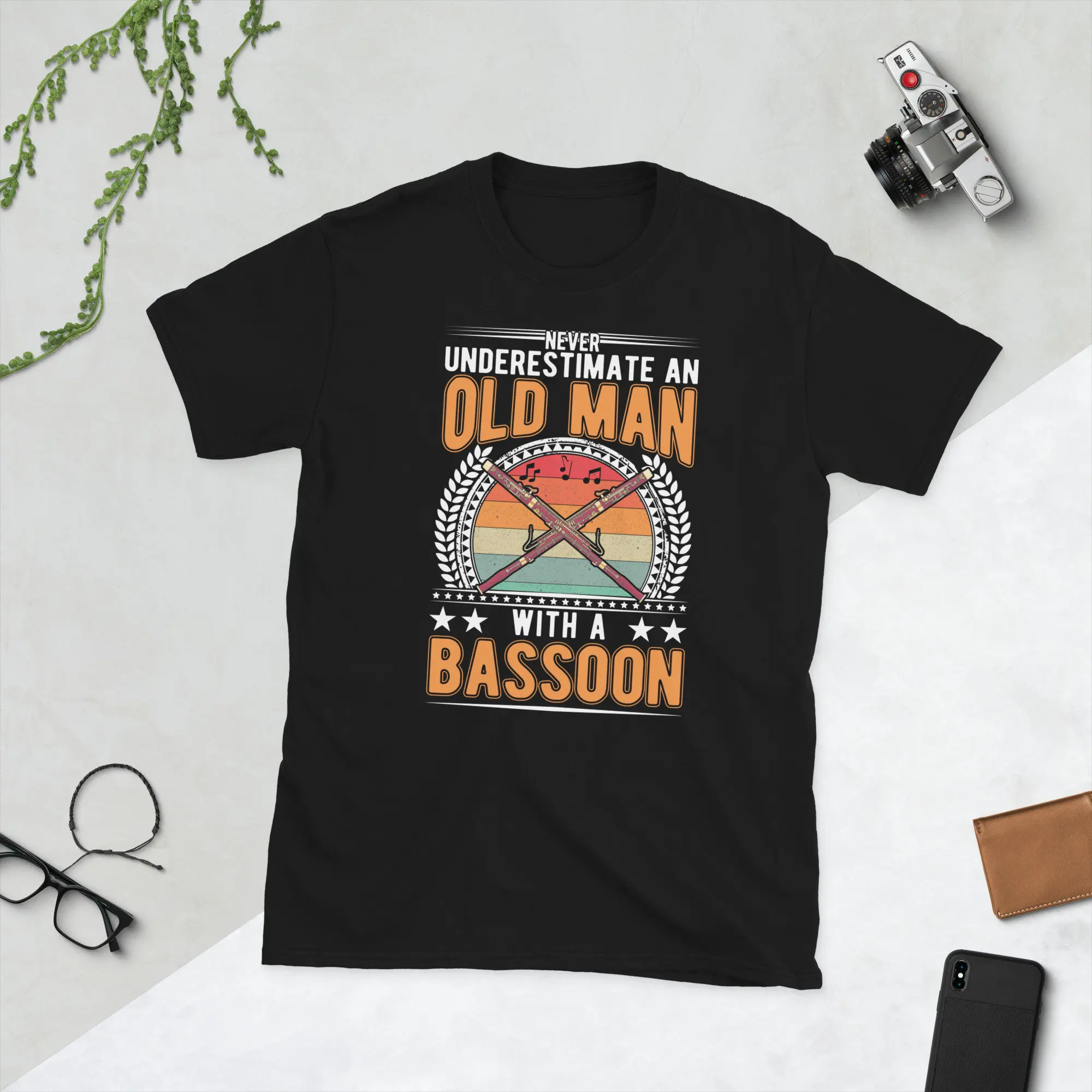 Футболка Basssoon Old Man Bassoon Player