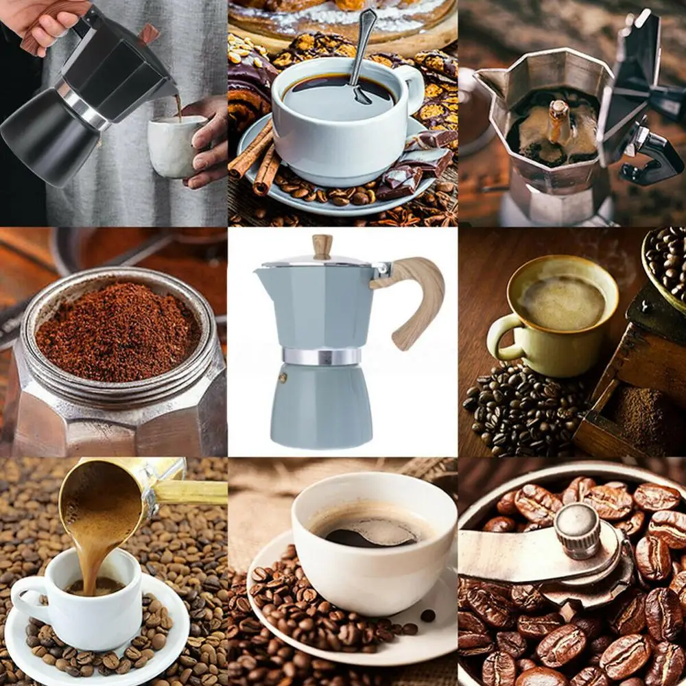 Portable Home Kitchen Aluminum Italian Style Espresso Percol