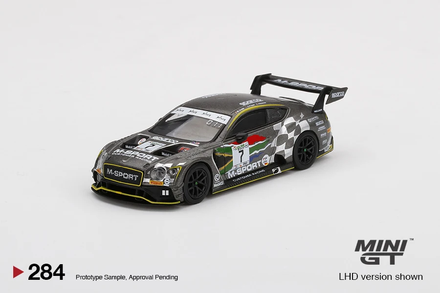 

MINI GT 1:64 Bentley Continental GT3 No. 7 M-Sport 2020 модель автомобиля из сплава