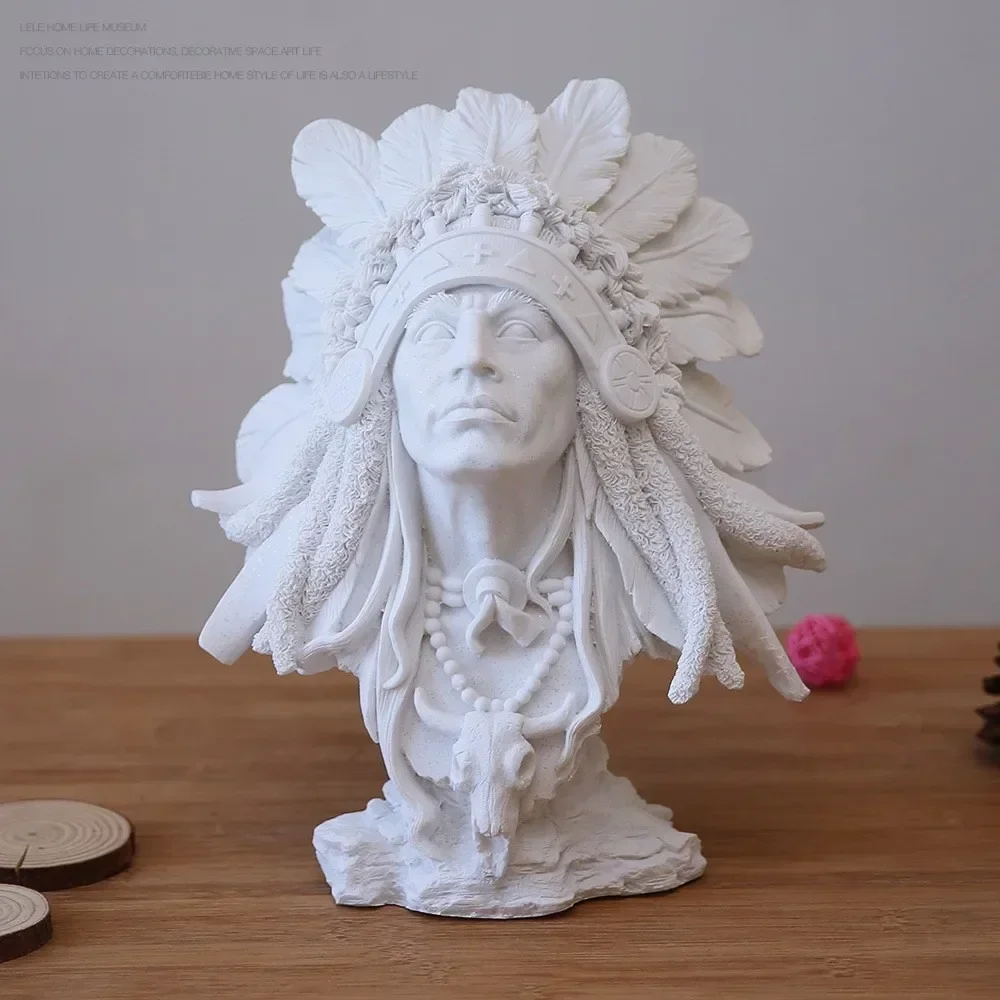 Художественная песчаная белая фигурка из гипса голова Давида скульптурные