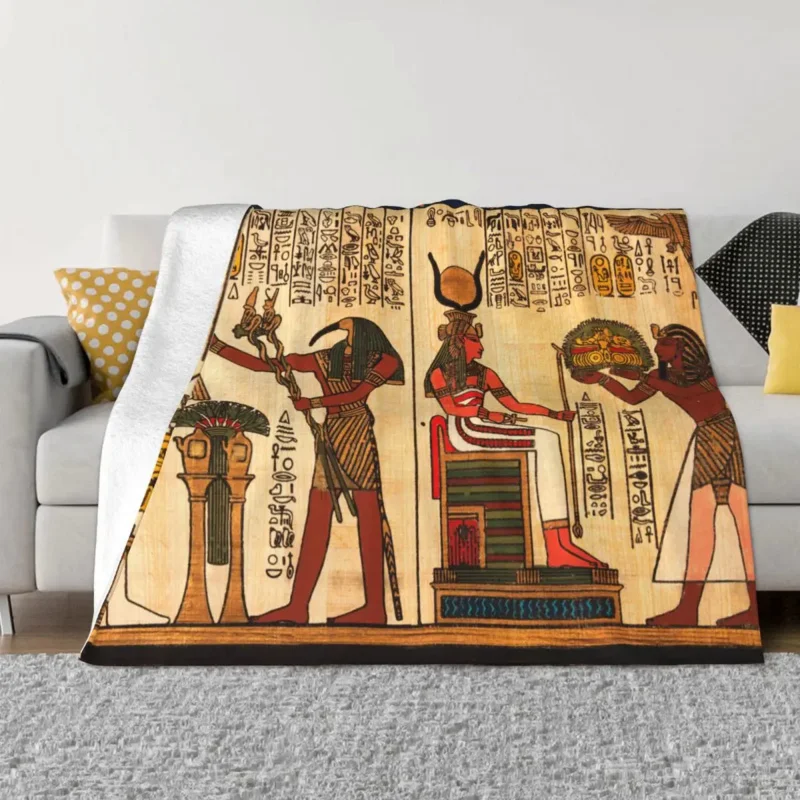 

Фланелевое Одеяло в стиле древнего Египта, этнический Египетский смешной плед в стиле ретро, покрывала для дома, гостиницы, дивана 200x150 см