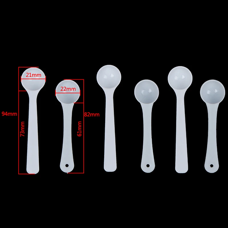 

20 шт. 1 г пластиковые ложки/ложки для еды/молока/медицинских мерных ложек