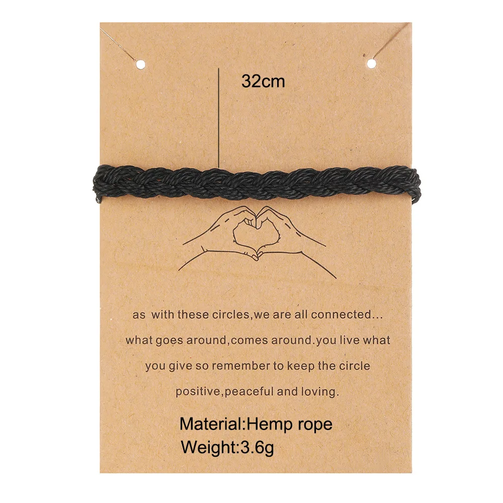 

Handwoven Bracelets Creative Punk Style Woven Men's Leather Bracelets For Women Men Jewelry Gift Wholesale
