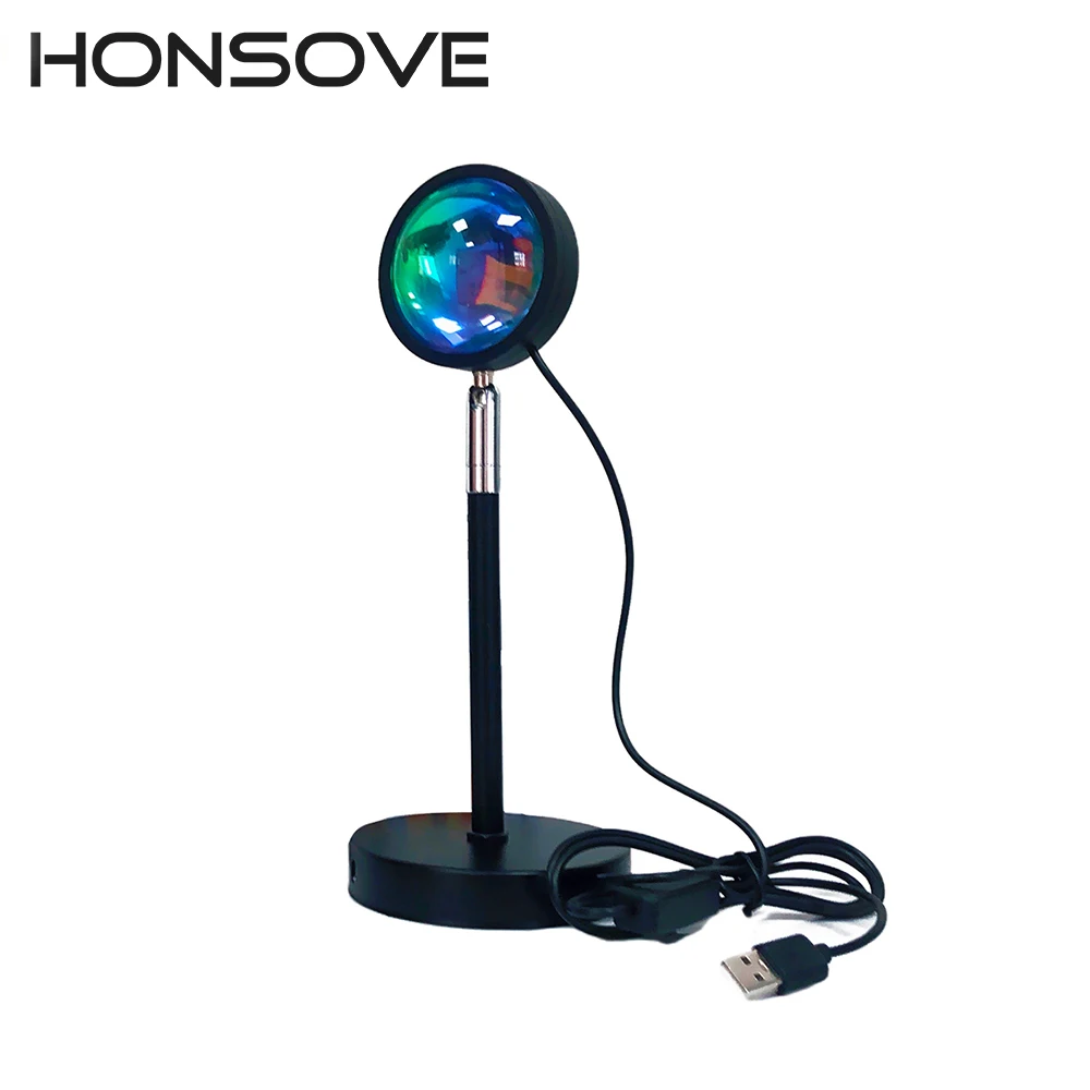 

Sunset Lights Floor Lamp USB Desk Lamp Live Projection Lamp RGB 16 Colors Remote Control Sunset Sunset Lights
