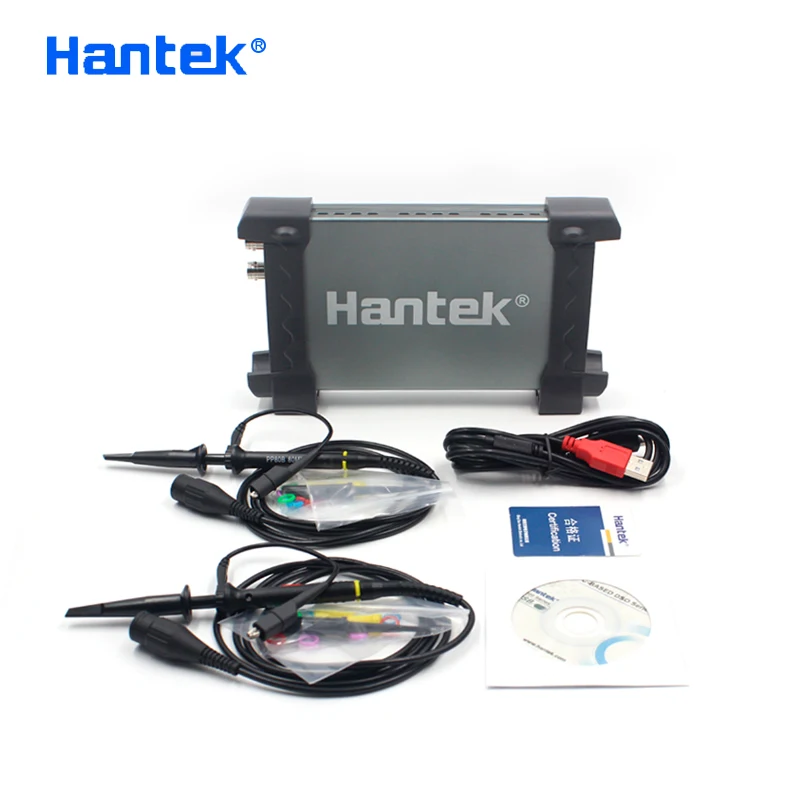 

Hantek Official 6022BE Laptop PC USB Digital Storage Virtual Oscilloscope 2 Channels 20Mhz Handheld Portable Osciloscopio