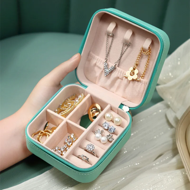 

Women Jewelry Organizer Packaging Display Storage Box Case Makeup Jewelri Contain Bulk Wedding Guests Mom Gifts Accessories