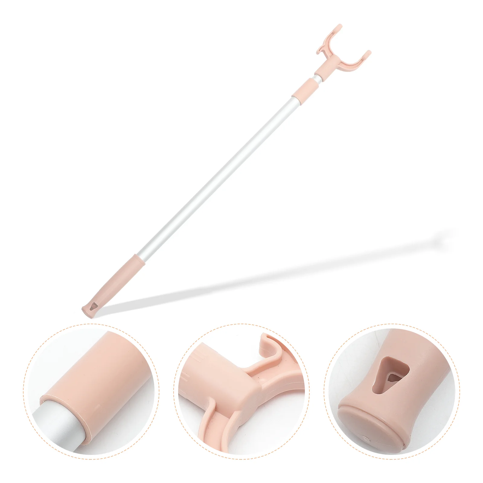 

Stainless Steel Hangers Retractable Clothes Rail Lightweight Pole Simple Household Rod Clothesline Drying Home Ceiling