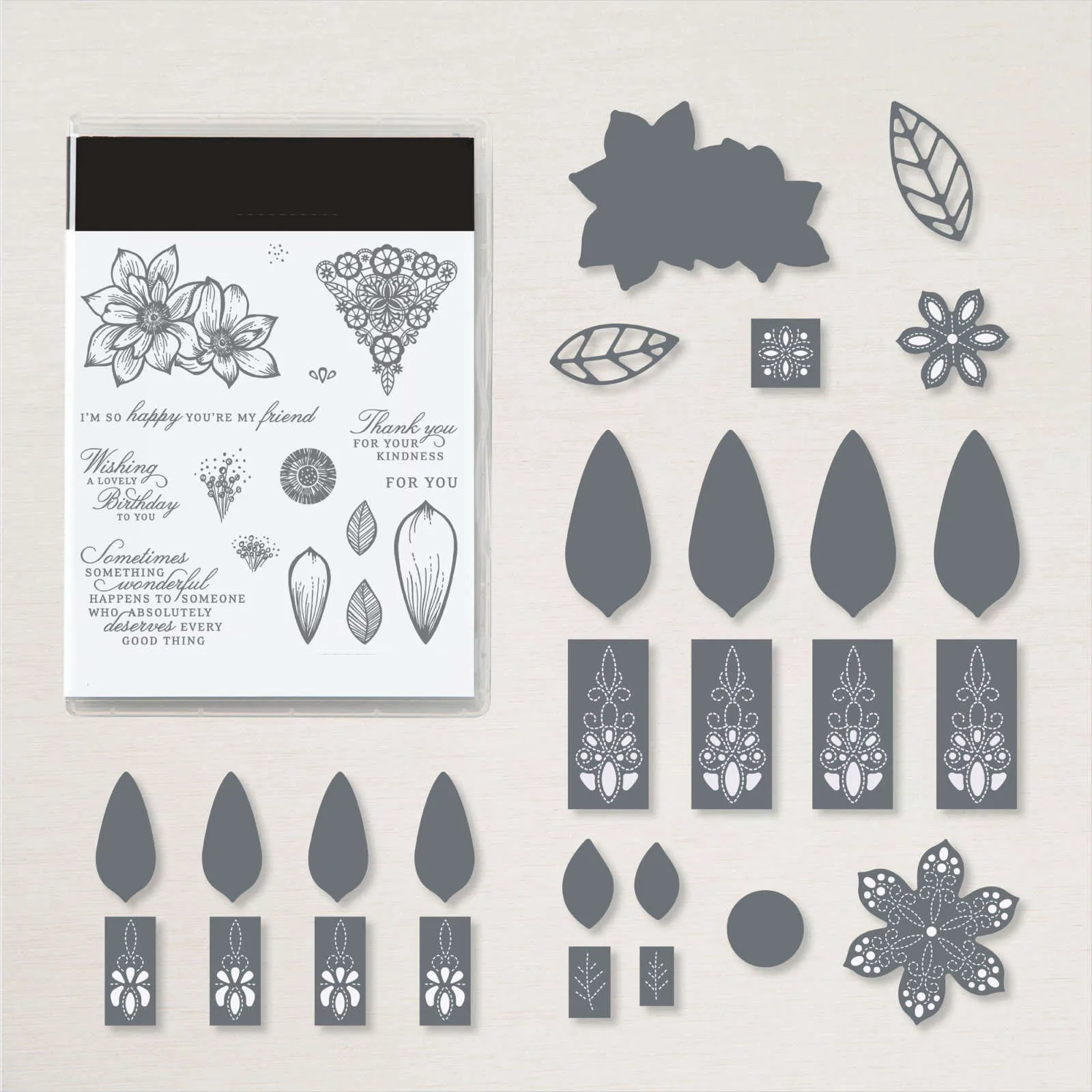 

Flower Rubber Stamps And Metal Cutting Die For Scrapbooking Paper Craft Handmade Make Album Card Embossing Template 2022 New
