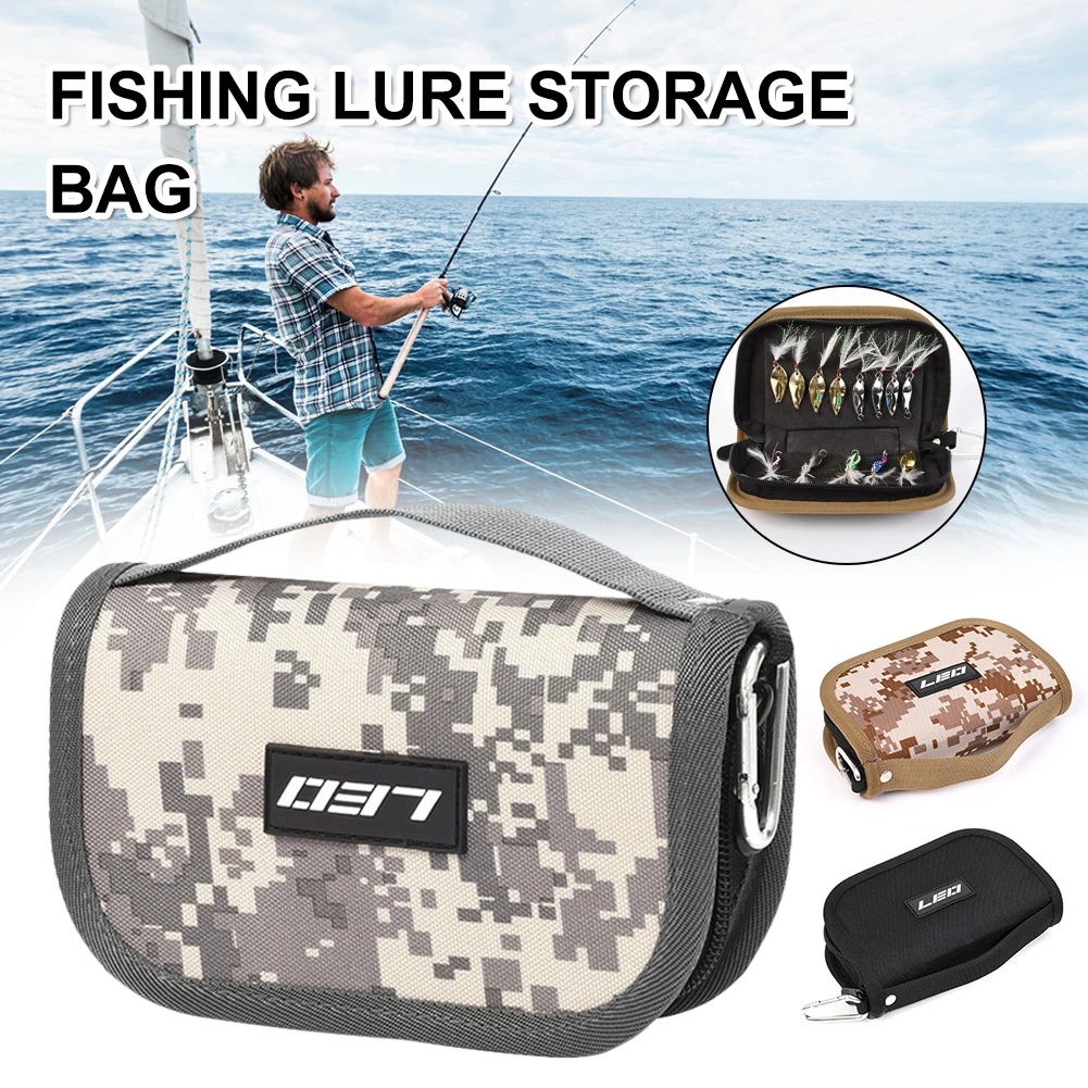 

Fishing Lures Bag Fly Hooks Baits Storage Case with Handle Jigbait Spoon Lures Carrying Bag Waterproof Outdoor Fishing Tackle