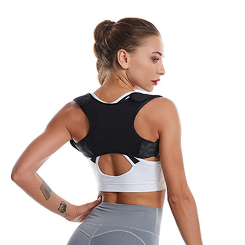 

Adjustable Back Shoulder Posture Corrector Belt Clavicle Spine Support Reshape Your Body Home Office Sport Upper Back Neck Brace