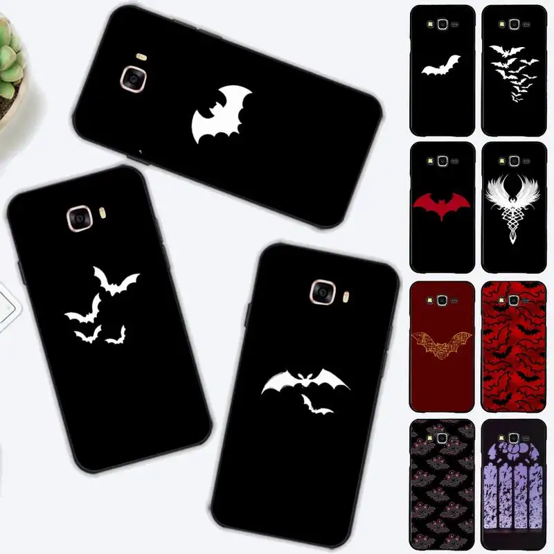 

FHNBLJ Goth Vampire Bat Gothic Grunge Phone Case for Samsung J 2 3 4 5 6 7 8 prime plus 2018 2017 2016 core